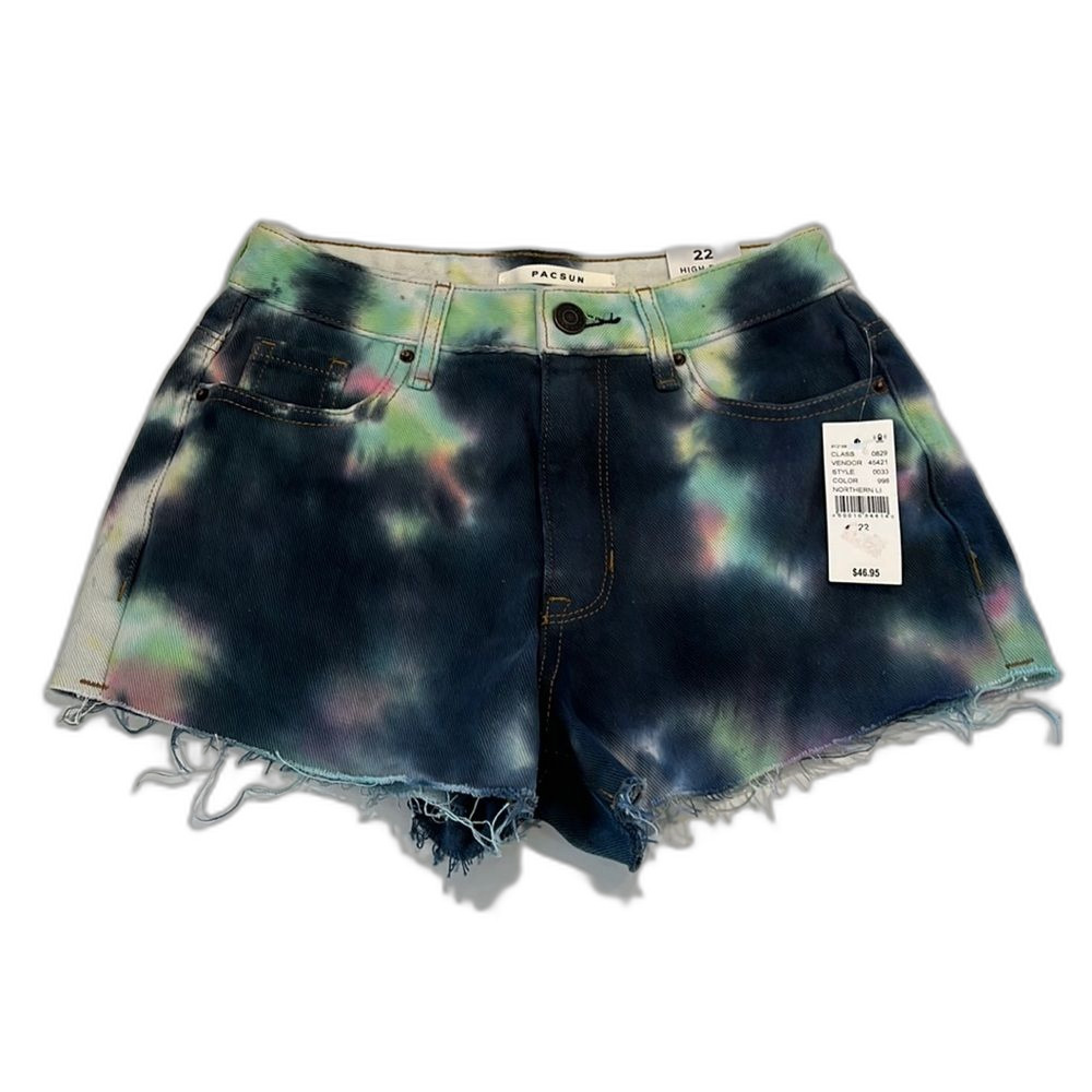 PACSUN | High Rise Festival Tie Dye Shorts | Size 22
